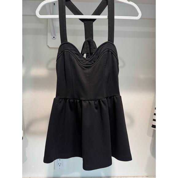 Victoria's Secret Tank Top Racerback Empire Waist Black Size Small - Picture 1 of 6